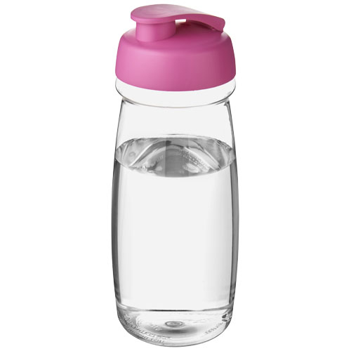 Bidon promotionnel de sport 600ml H2O Active® Translucide et Rose
